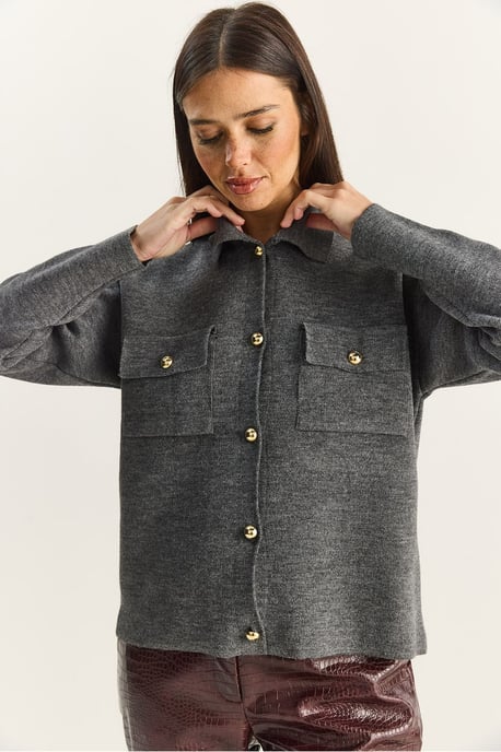 Polo-Kragen Cardigan - Image 2
