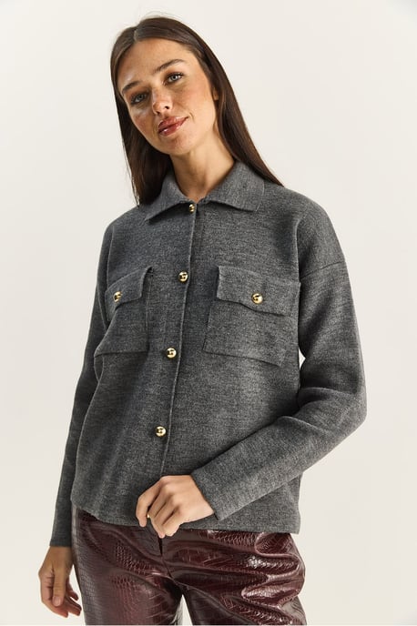 Polo-Kragen Cardigan - Image 3