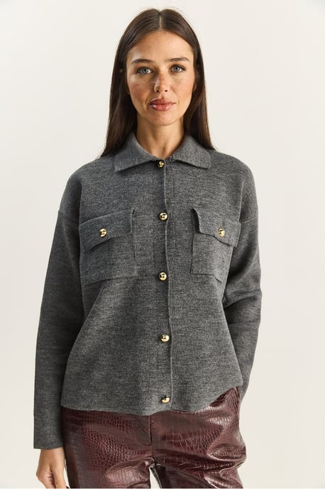 Polo-Kragen Cardigan - Image 4