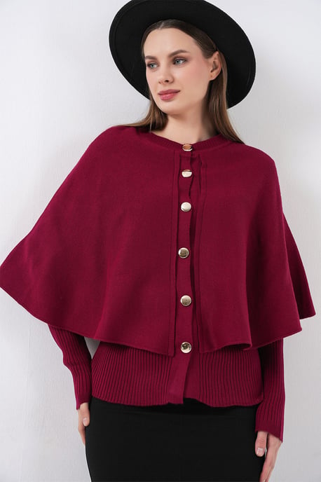 Gerippter Texturierter Langarm-Button-Up-Cardigan - Image 1