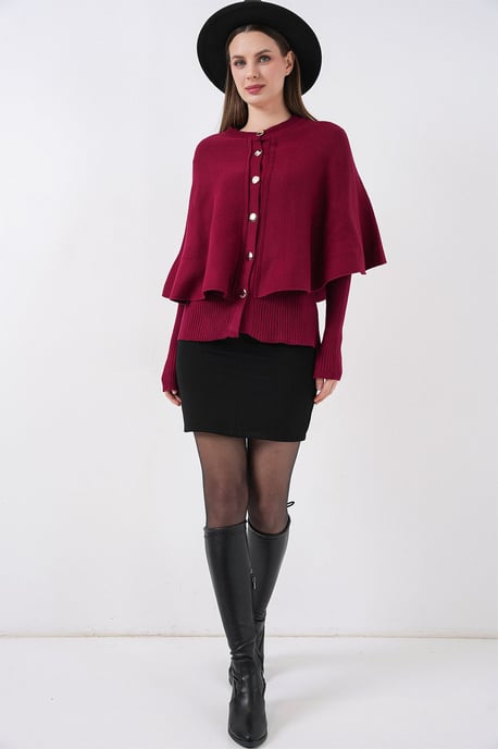 Gerippter Texturierter Langarm-Button-Up-Cardigan - Image 2