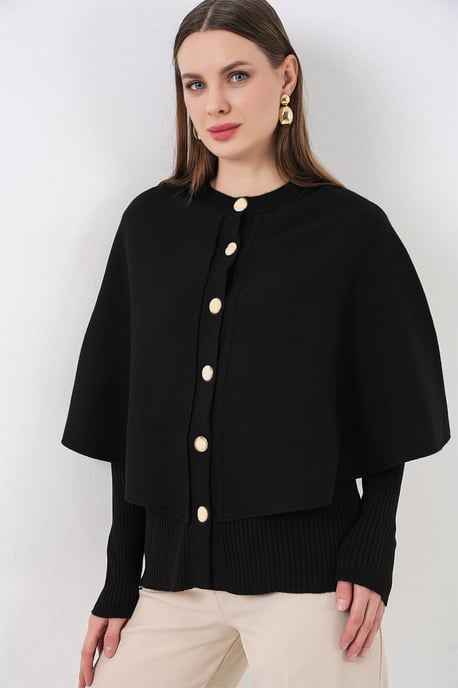 Rippstrukturierter Langarm-Button-Up-Cardigan - Image 3
