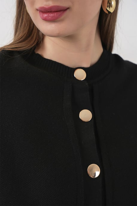 Rippstrukturierter Langarm-Button-Up-Cardigan - Image 6