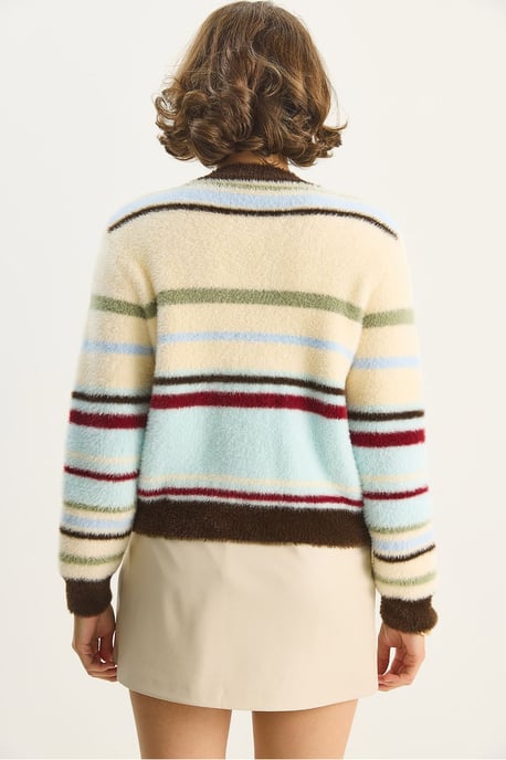 Geknöpfter Rundhals-Cardigan - Image 6