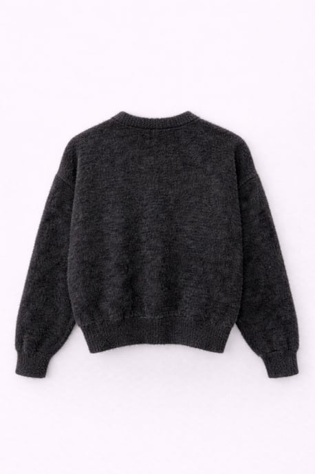 Übergroßer Jacquard-Button-Cardigan - Image 3