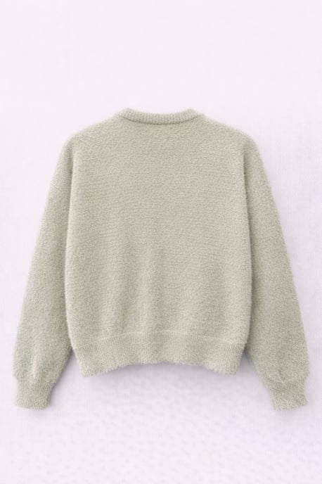 Übergroßer Jacquard-Button-Cardigan - Image 3