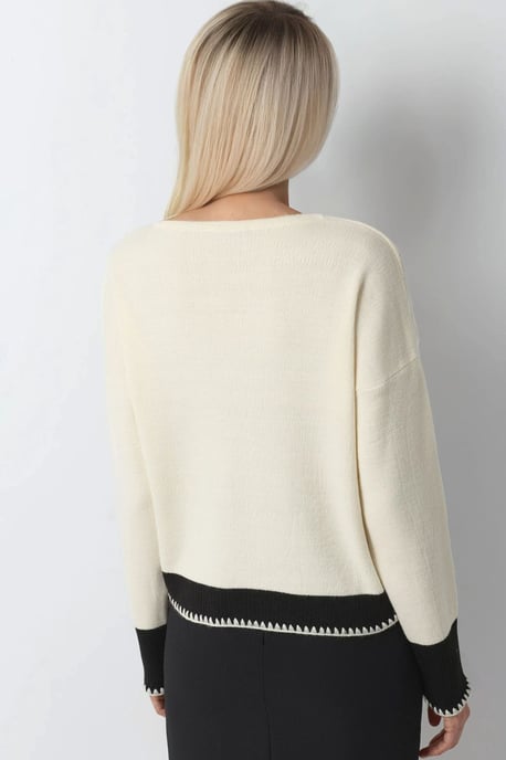 Pocket Detaillierter Strickcardigan mit Knopfverschluss - Image 3