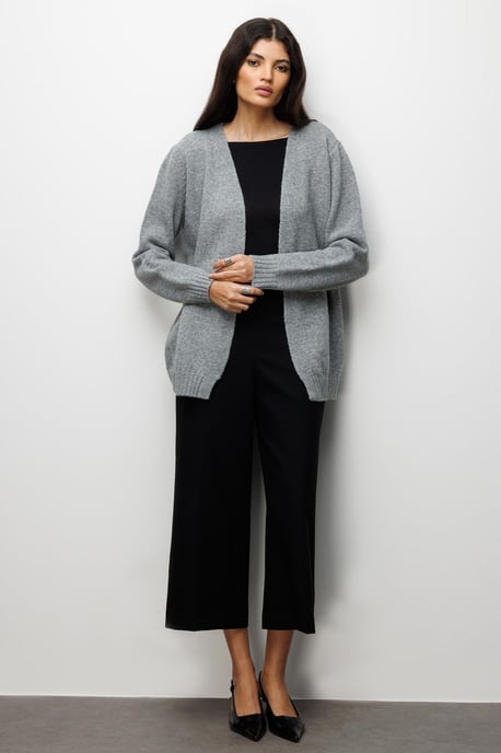 Mixray Oversized Rippstrick-Cardigan - Grau - Image 4