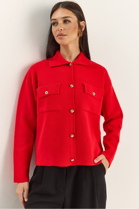Polo-Kragen-Cardigan - Image 1