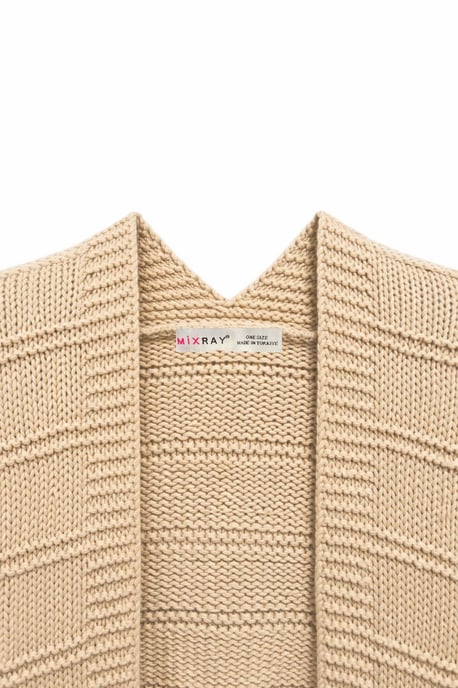 V-Ausschnitt Rippstrick-Cardigan - Image 2