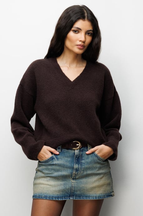 V-Ausschnitt Langarmpullover - Image 3