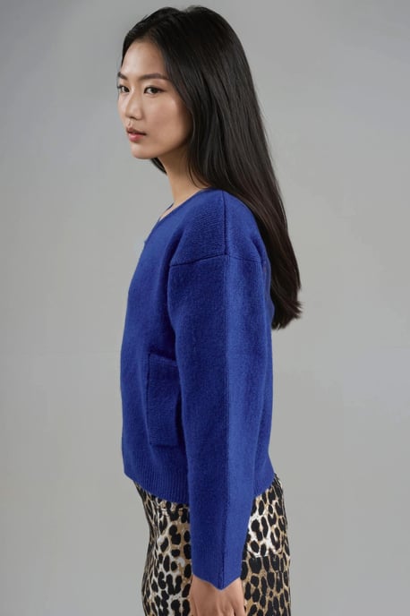 Reißverschluss-Strickcardigan mit Taschen - Image 4