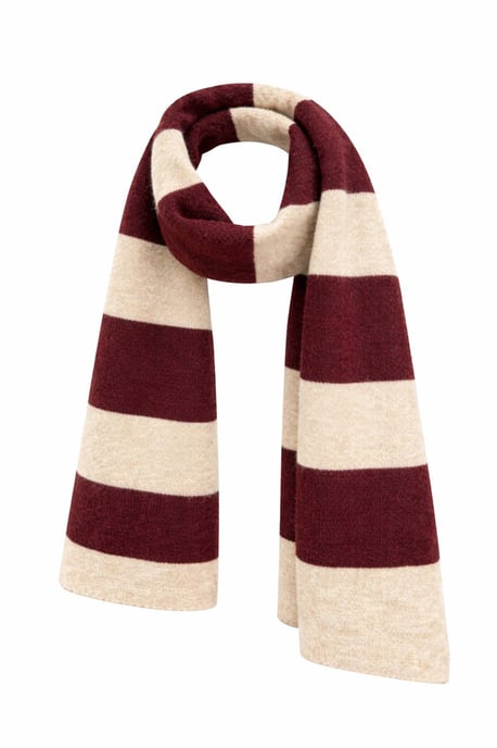 Gestreifter V-Ausschnitt Knopf-Front Strickcardigan - Image 3