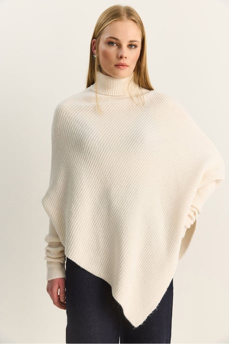 Oversized Rollkragen-Rippstrickpullover - Image 3