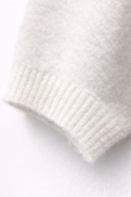 Übergroßer gerippter Rollkragenpullover - Image 3