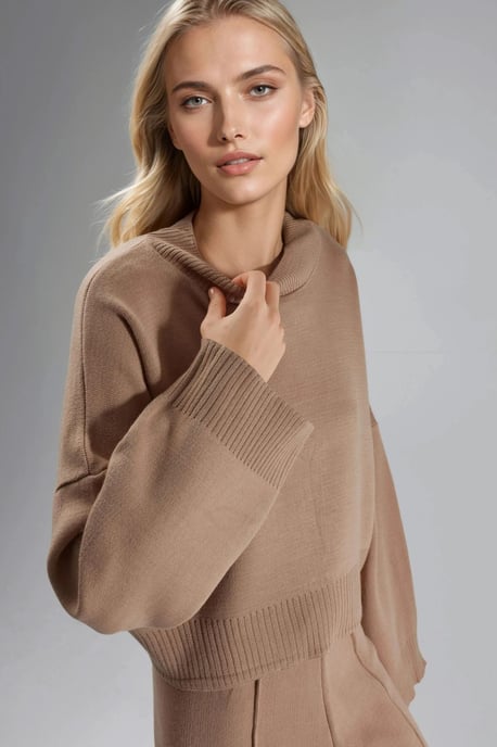 Lässig geschnittenes Strickpullover - Image 2