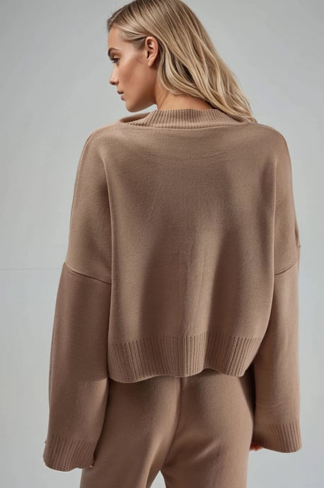 Lässig geschnittenes Strickpullover - Image 3