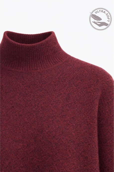 Übergroßer gerippter Rollkragenpullover - Image 2