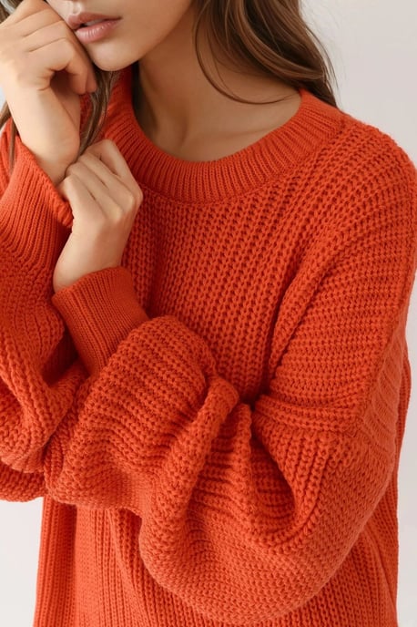 Übergrößen Lang Fit Strickpullover - Image 5