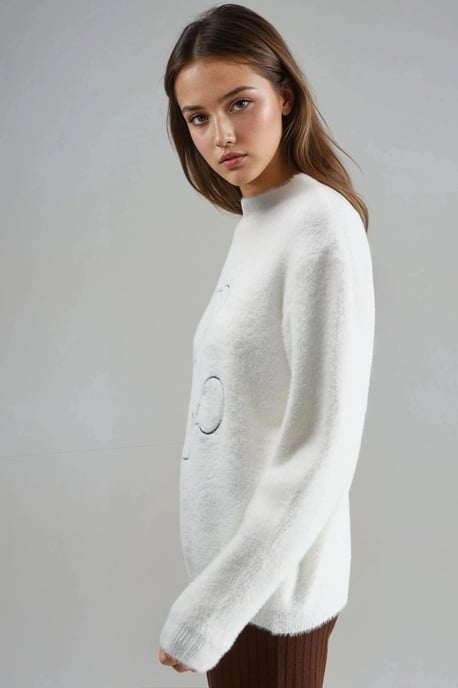 Oversize Teddy-Bär Plüschpullover - Image 2
