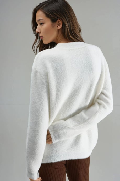 Oversize Teddy-Bär Plüschpullover - Image 3