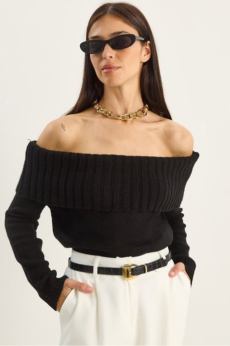 Strickpullover mit Madonna-Kragen - Image 1