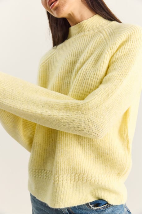 Oversized Rundhalsausschnitt Strickpullover - Image 2