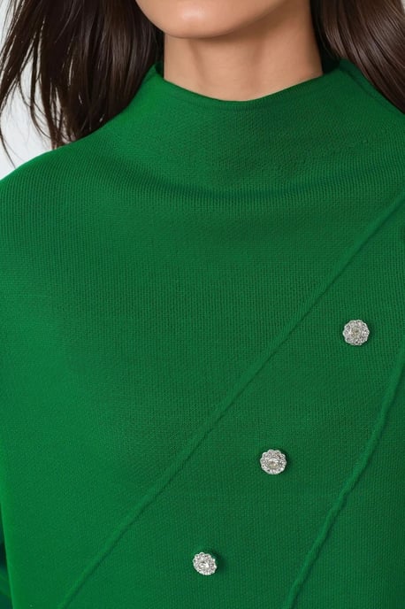 Knopfdetaillierter Strickpullover - Image 5
