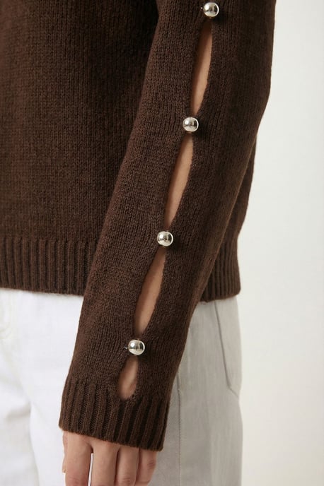 Crew-Neck-Ausschnitt Strickpullover - Image 5