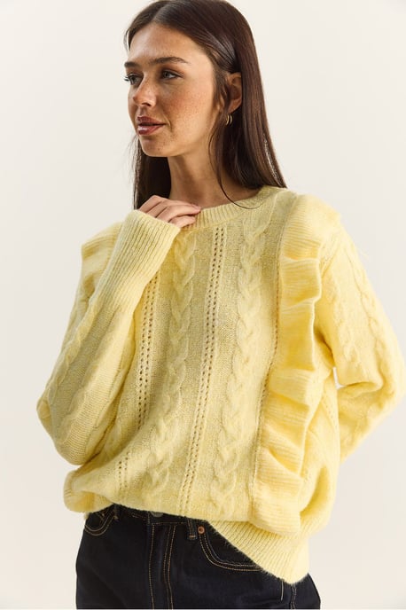 Texturierter Rundhals-Pullover - Image 4