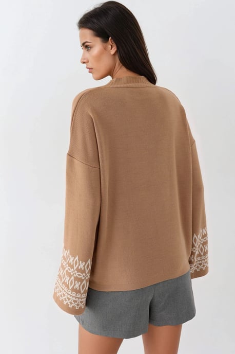 Crewneck-Jacquard-Strickpullover - Image 3