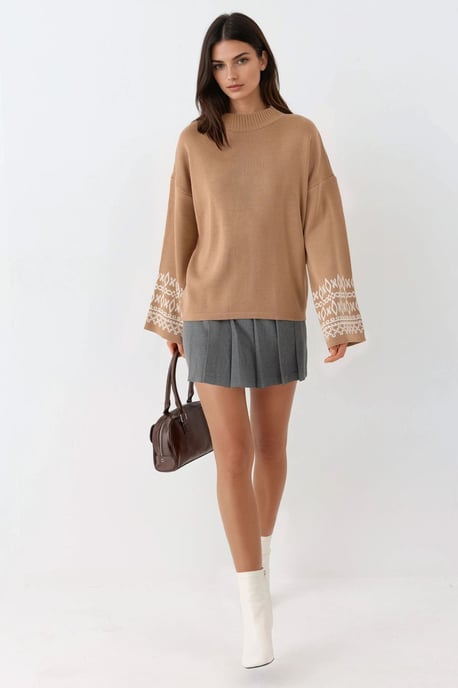 Crewneck-Jacquard-Strickpullover - Image 4