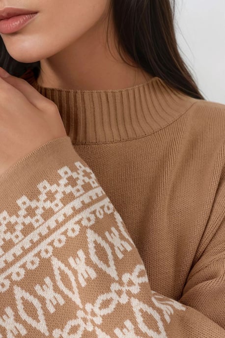 Crewneck-Jacquard-Strickpullover - Image 5