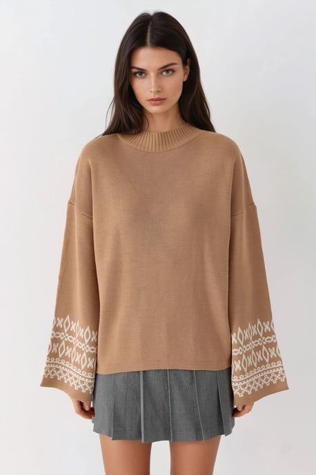 Crewneck-Jacquard-Strickpullover - Image 6