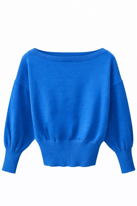 Rippenshirt mit Bootsausschnitt - Image 1