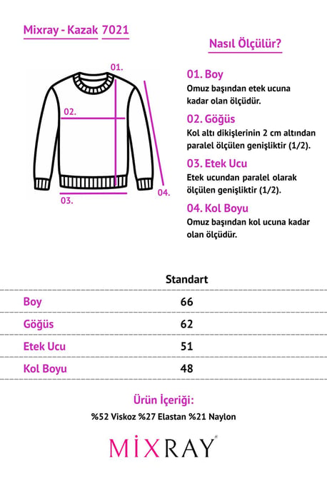 Übergroßer gerippter Strickpullover - Image 3
