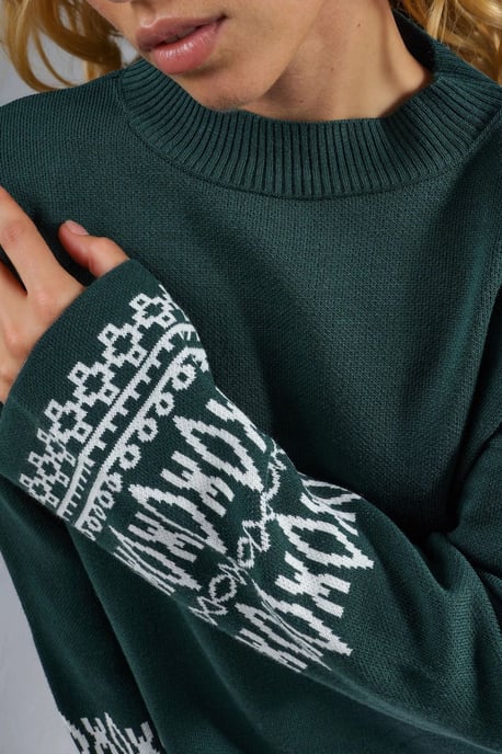 Rundhals-Jacquard-Strickpullover - Image 6