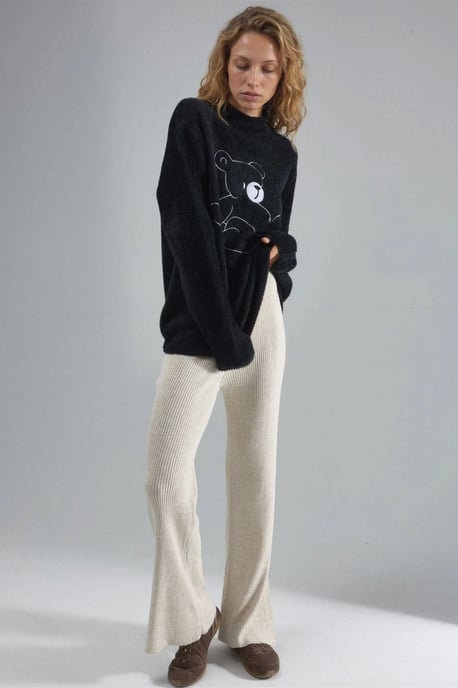 Oversize Teddy-Bär Plüschpullover - Image 5