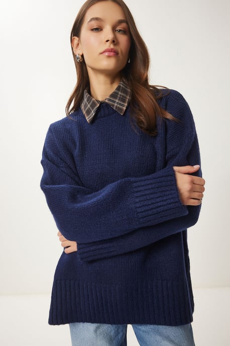 Oversized Basic Sweatshirt mit Rundhalsausschnitt - Image 2
