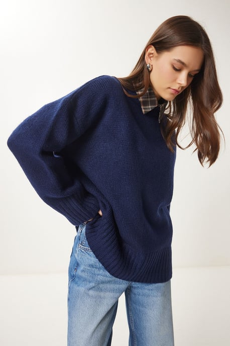 Oversized Basic Sweatshirt mit Rundhalsausschnitt - Image 3