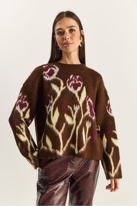 Crewneck-Blütenpullover - Image 4