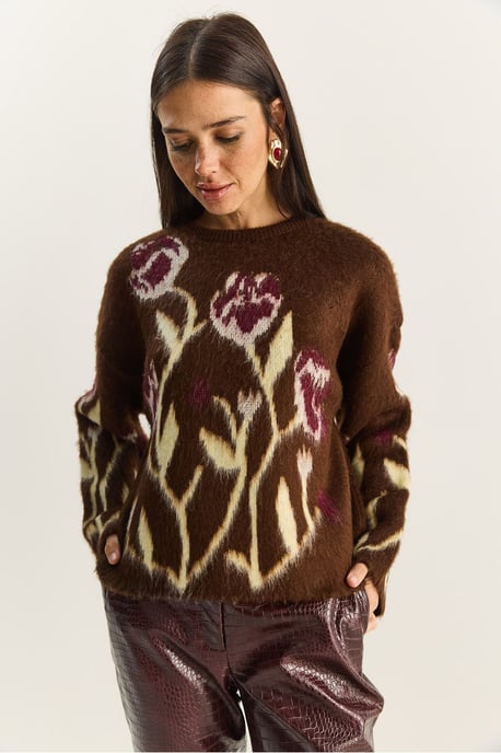 Crewneck-Blütenpullover - Image 5