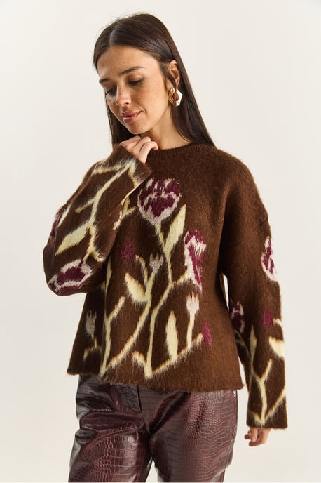 Crewneck-Blütenpullover - Image 6