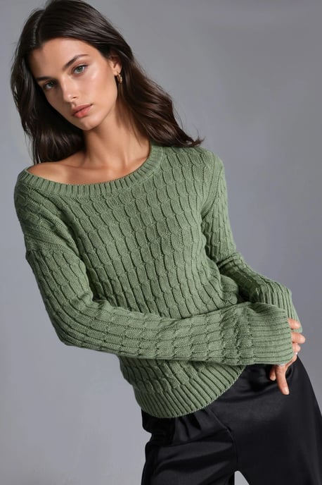 Bootsnacken-Kabelstrickpullover - Image 3
