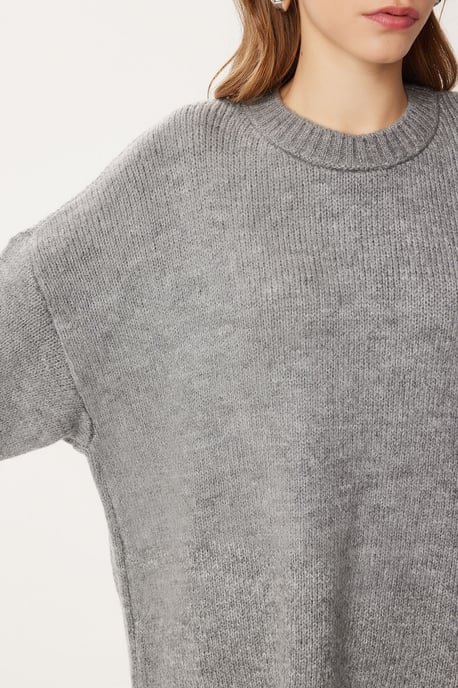 Oversized Basic Pullover mit Rundhalsausschnitt - Image 4