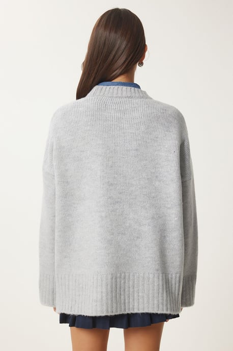 Oversized Basic Pullover mit Rundhalsausschnitt - Image 6