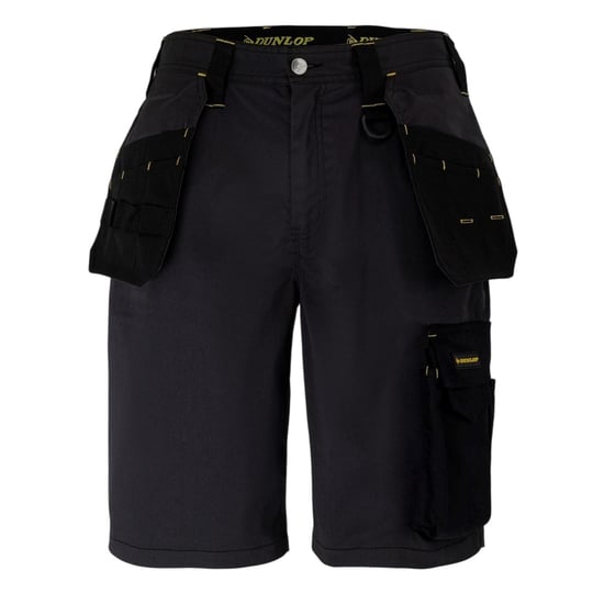 Dunlop - "On Site" Arbeitshose Shorts für Herren (Holzkohle/Schwarz) - Image 1