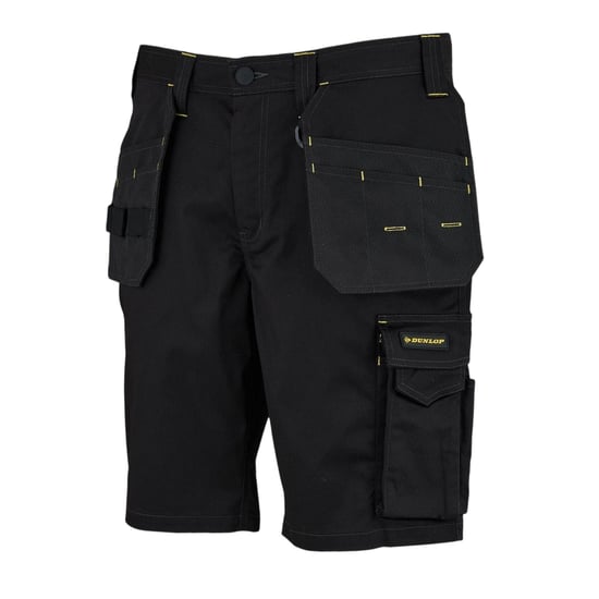 Dunlop - "On Site" Arbeitshose Shorts für Herren (Holzkohle/Schwarz) - Image 3