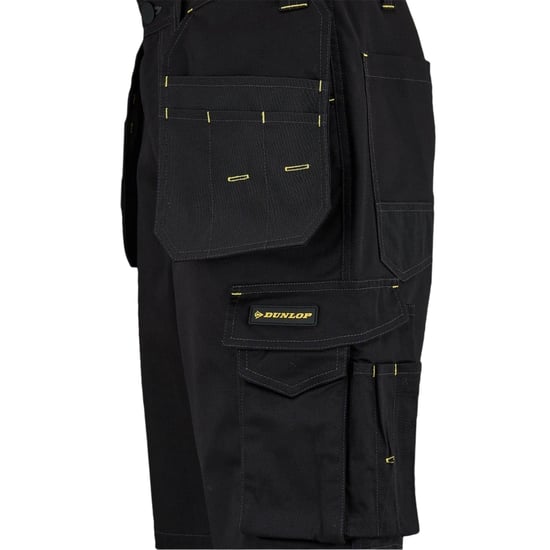 Dunlop - "On Site" Arbeitshose Shorts für Herren (Schwarz) - Image 3