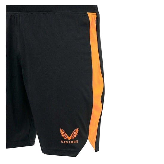 Castore - Shorts für Herren , Athletisch (Schwarz/Orange bedruckt) - Image 3